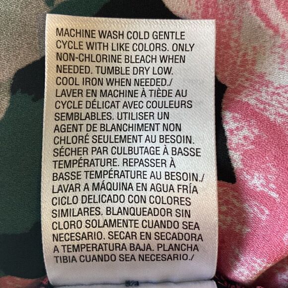 I-N-C international concepts Large blouse pink floral flowers large blouse black - Picture 5 of 5